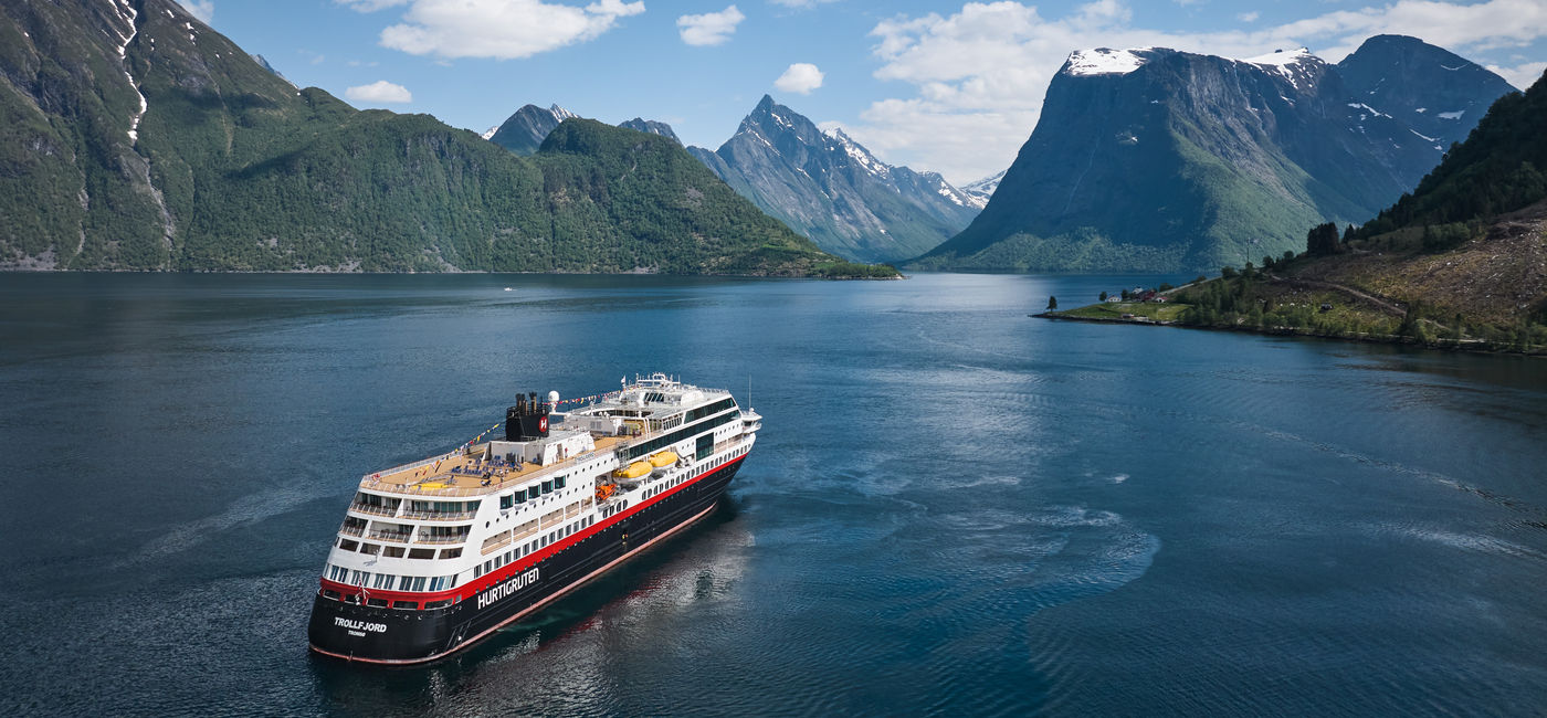 Image: Hurtigruten's MS Trollfjord (Photo Credit: Kristian Dale/Hurtigruten)