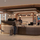 Rendering of American Airlines' Provisions Lounge at JFK