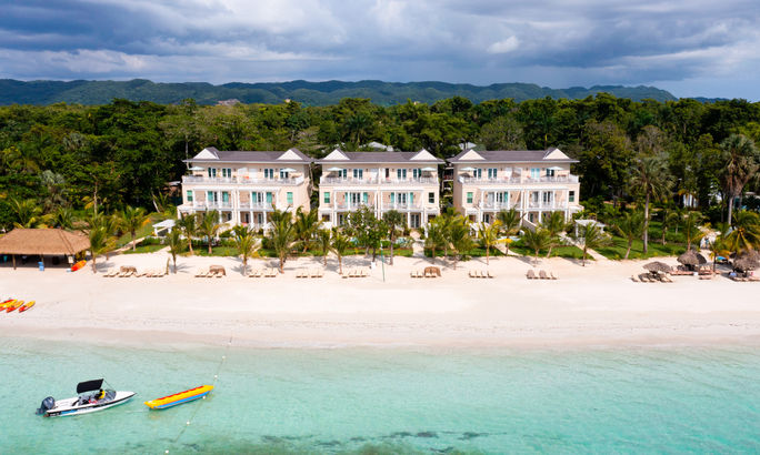 Aerial view of the Firesky Villas at the Beaches Negril Resort in Jamaica. Beaches resorts, beaches resorts in jamaica, family friendly jamaica resorts, beaches negril resort