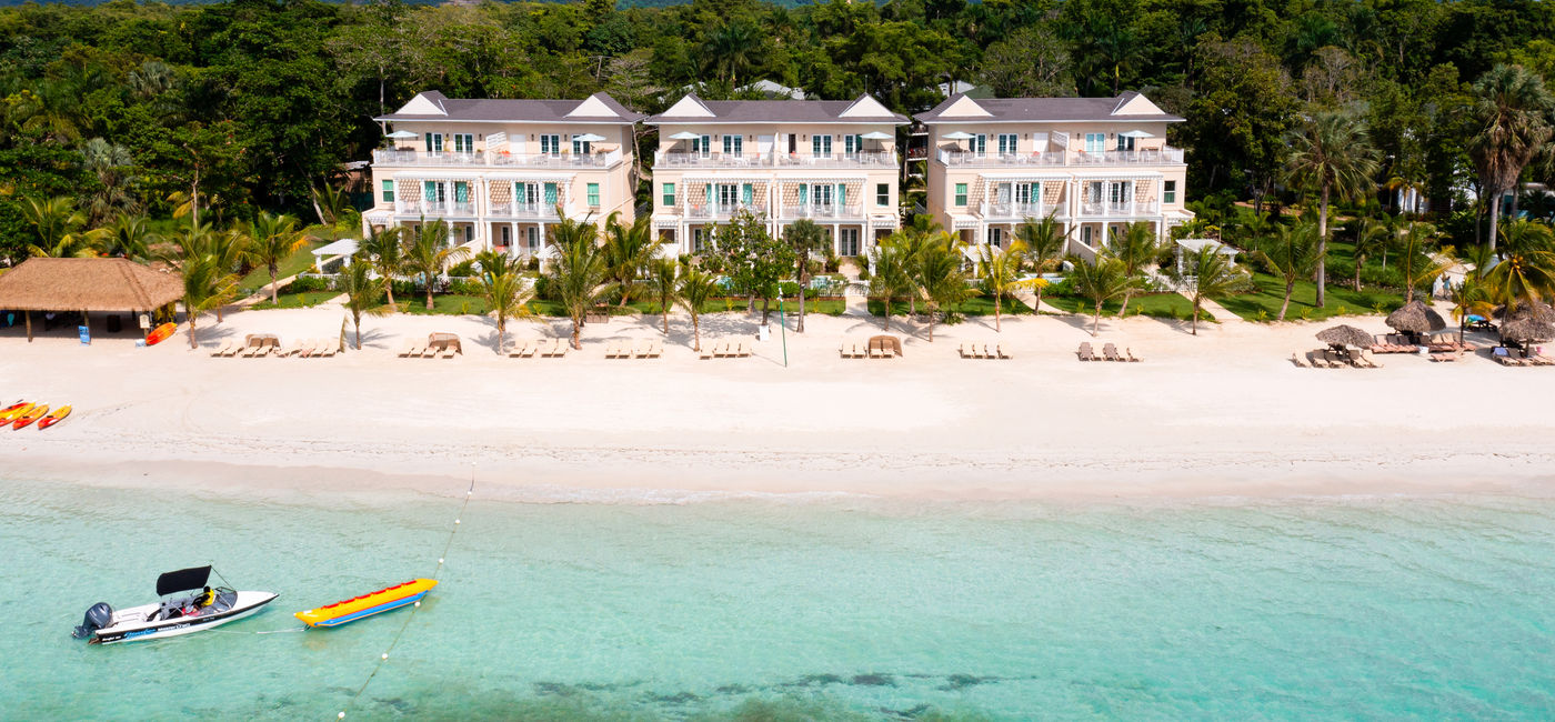 Image: Aerial view of the Firesky Villas at the Beaches Negril Resort in Jamaica. (Photo Credit: Beaches Resorts)