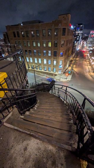 Quebec City staircase