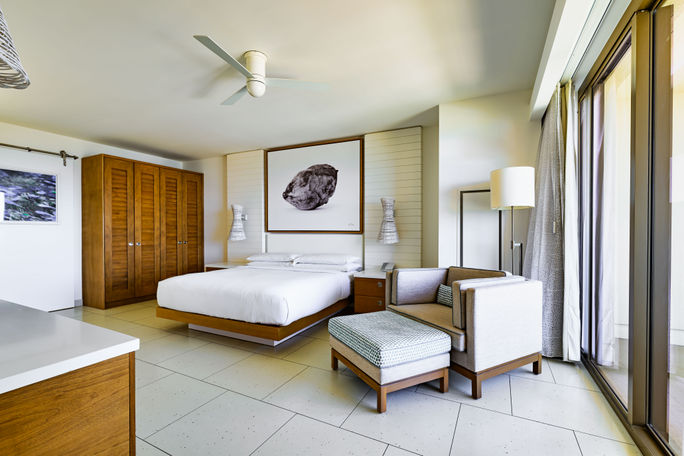 Master bedroom in a family suite at Grand Hyatt Baha Mar, Nassau, Bahamas. Master bedroom in a family suite at Grand Hyatt Baha Mar, Nassau, Bahamas.
