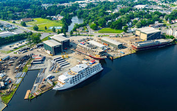 The ships are being built at Chesapeake Shipbuilding in Salisbury, Maryland