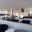 Rendering of the new Air France lounge at London Heathrow coming this spring.