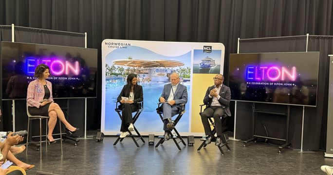 A panel discussion at the studios