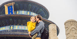 Adobe Stock, family travel, beijing, temple of heaven, asia travel, father traveler, children