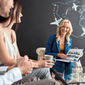 Travel advisor working with clients