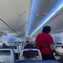 Southwest Airlines, cabin, flight attendant, southwest cabin, southwest flight attendant, plane cabin