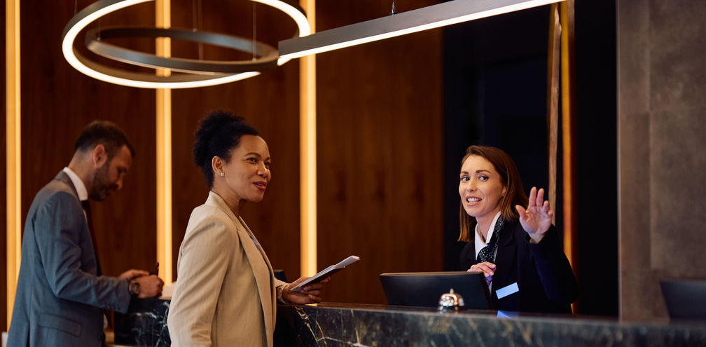 Hotel check-in desk