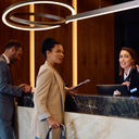 Hotel check-in desk