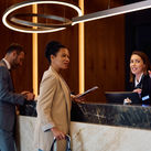 Hotel check-in desk