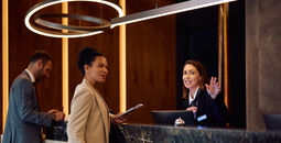 Hotel check-in desk