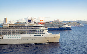 Ships from each of Royal Caribbean Group's brands: Royal Caribbean, Celebrity Cruises and Silversea Cruises.