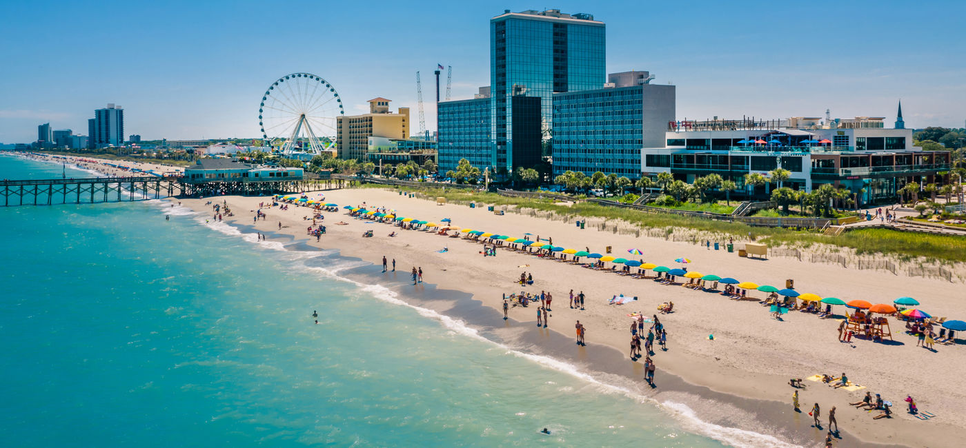 Image: Aerial view of Myrtle Beach, South Carolina. (Photo Credit: Visit Myrtle Beach)