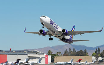 Avelo Airlines, Hollywood Burbank Airport, Los Angeles, California, airplane, aircraft, plane, takeoff