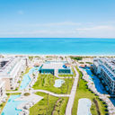 Aerial view of the Majestic Mirage Costa Mujeres–All-Suite Resort