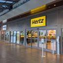 Hertz car rental sign