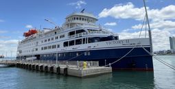 The 190-passenger Victory II at dock.