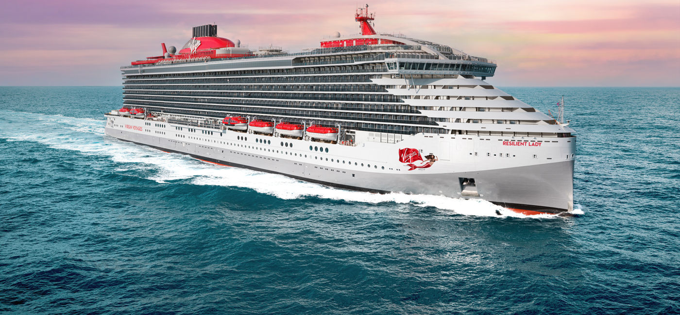 Image: Resilient Lady is expected to enter service May 14. Rendering courtesy of Virgin Voyages. (Photo Credit: Virgin Voyages)