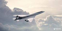 Rendering of Boom Supersonic's Overture airliner