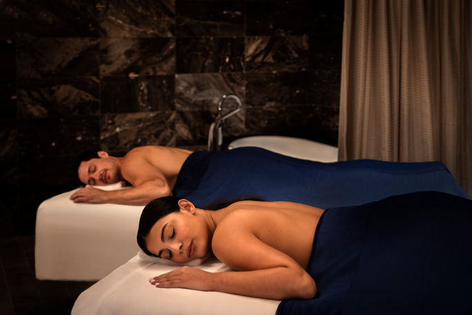 Couples' massage at The Ritz-Carlton, Sarasota in Sarasota, Florida. Couples' massage at The Ritz-Carlton, Sarasota in Sarasota, Florida.
