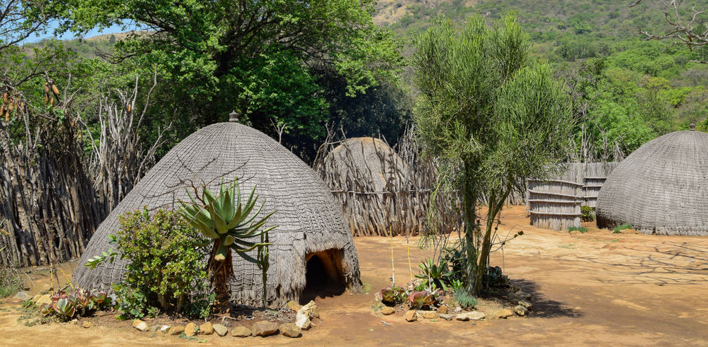 Traditional village in Swaziland