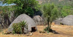 Traditional village in Swaziland