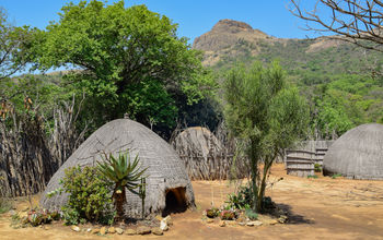 Traditional village in Swaziland