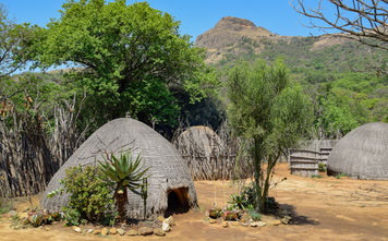 Traditional village in Swaziland