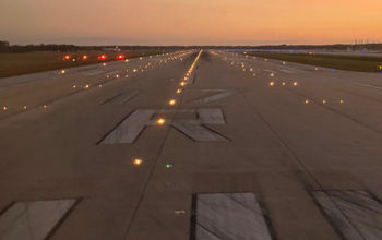 Runway at dusk