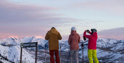 Skiers in Sundance, Utah