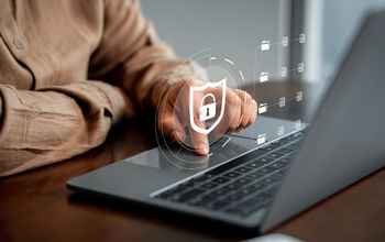 Cybersecurity, computers, hacking, scams, security, safety, online safety, laptop, shield, technology