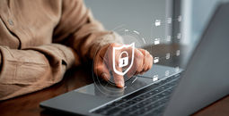 Cybersecurity, computers, hacking, scams, security, safety, online safety, laptop, shield, technology