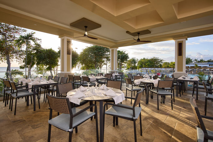 Riu Negril main restaurant seating Riu Negril main restaurant seating