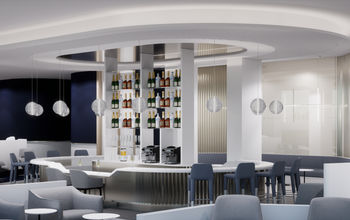 Rendering of Air France Lounge at JFK Terminal One