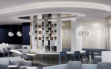 Rendering of Air France Lounge at JFK Terminal One