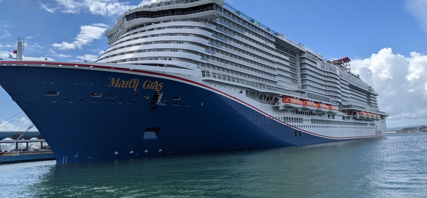 Image: Carnival Cruise Line Mardi Gras. (Photo Credit: Eric Bowman)