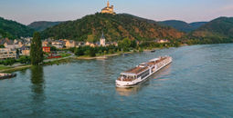 A Viking river cruise ship
