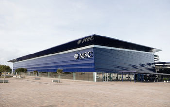 MSC Group's new cruise terminal at the Port of Barcelona, Spain.