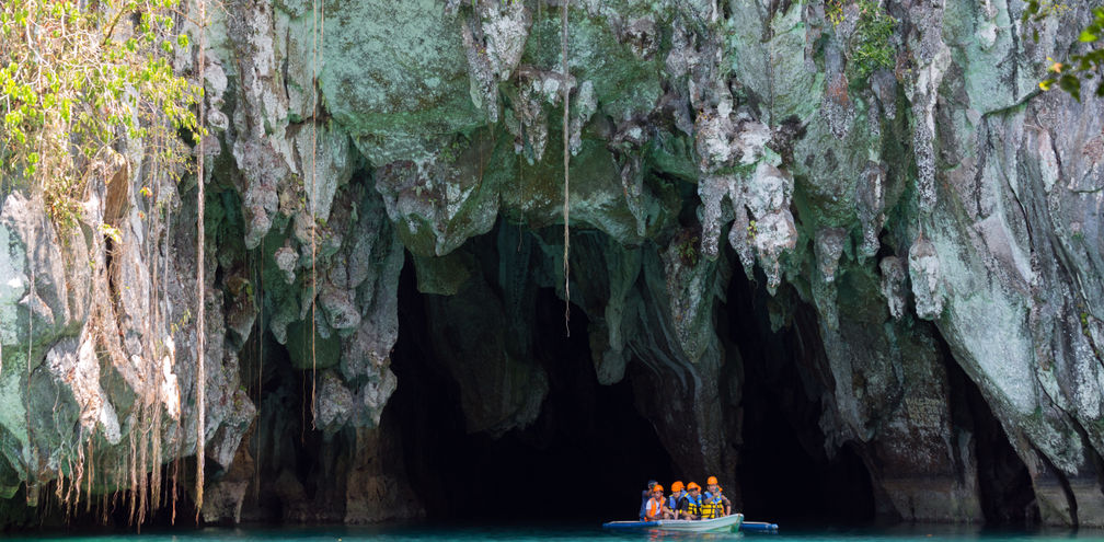 In the Philippines, travelers can cruise through Puerto Princesa’s famed subterranean river.