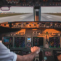 Pilot, plane, cockpit, travel, take off