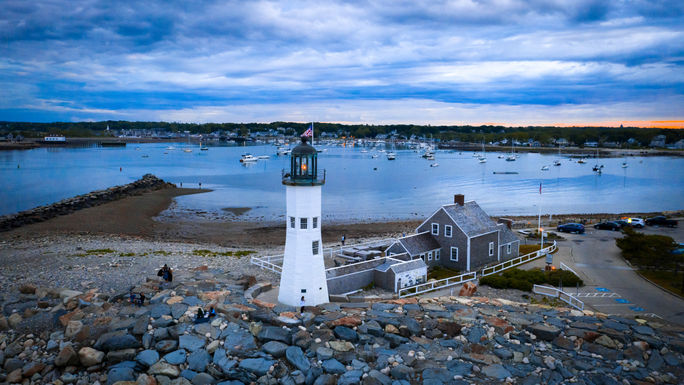 Scituate Lighthouse in Massachusetts 