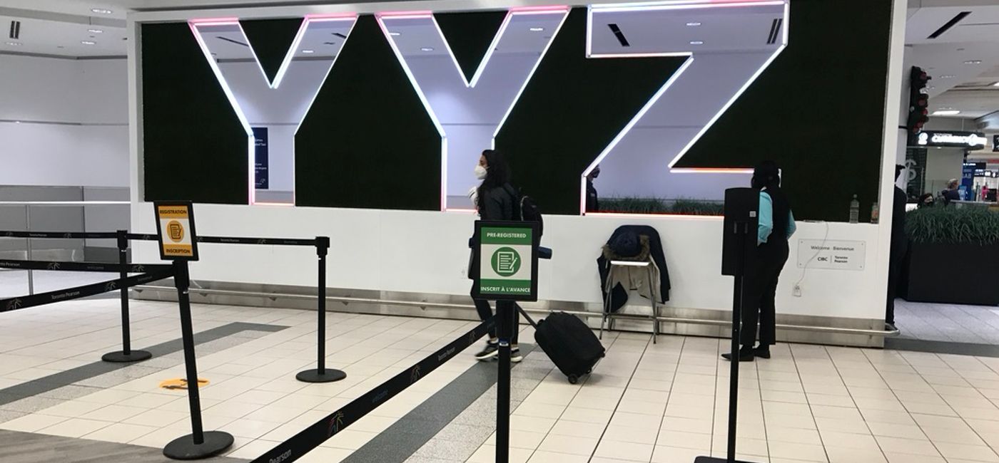Image: Aéroport international Pearson Toronto pendant la COVID-19 (Photo Credit: PHOTO: Alexandra Roy)