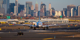 Plane at Newark Airport.