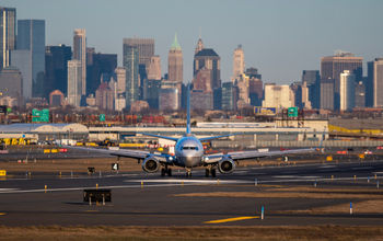 Plane at Newark Airport.