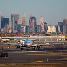 Plane at Newark Airport.