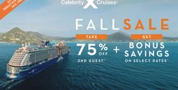 Celebrity Cruises - Fall Sale 75% off + Bonus Savings