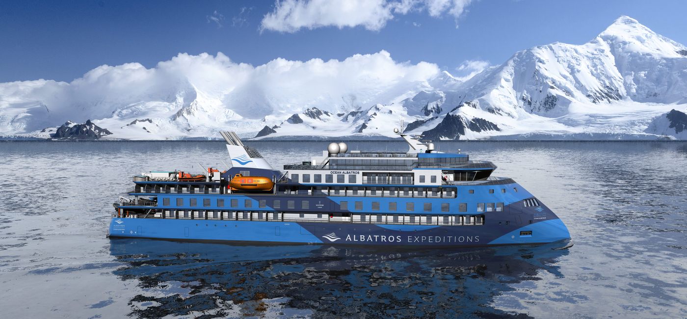 Image: The new Ocean Albatros. (Rendering via Albatros Expeditions)