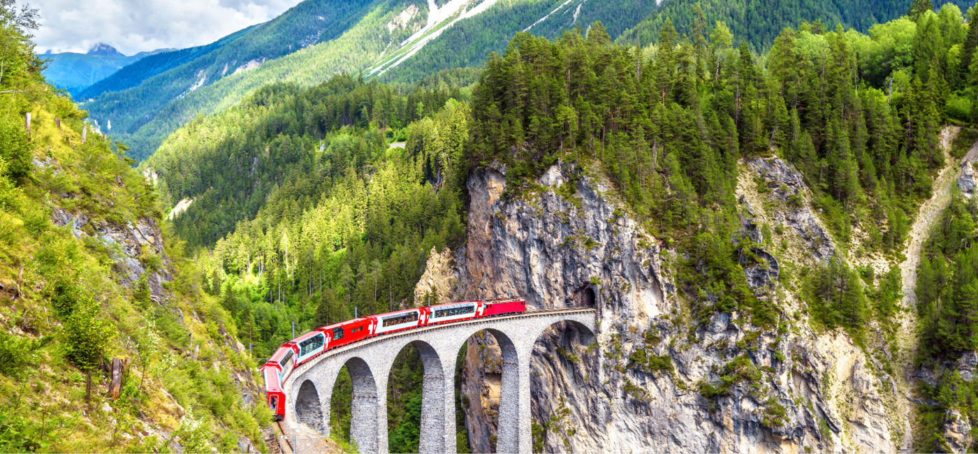 Image: The Glacier Express in Switzerland. (Photo Credit: Railbookers)