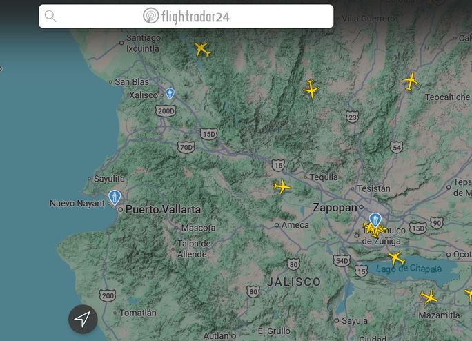 FlightRadar24 map captured on Feb. 22, 2026, showing aircraft activity as travel disruptions unfold. FlightRadar24 map captured on Feb. 22, 2026, showing aircraft activity travel disruptions unfold.